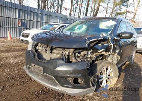 2015 Nissan Rogue Sv from USA, damaged, VIN KNMAT2MV7FP519446